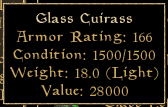 Glass Cuirass